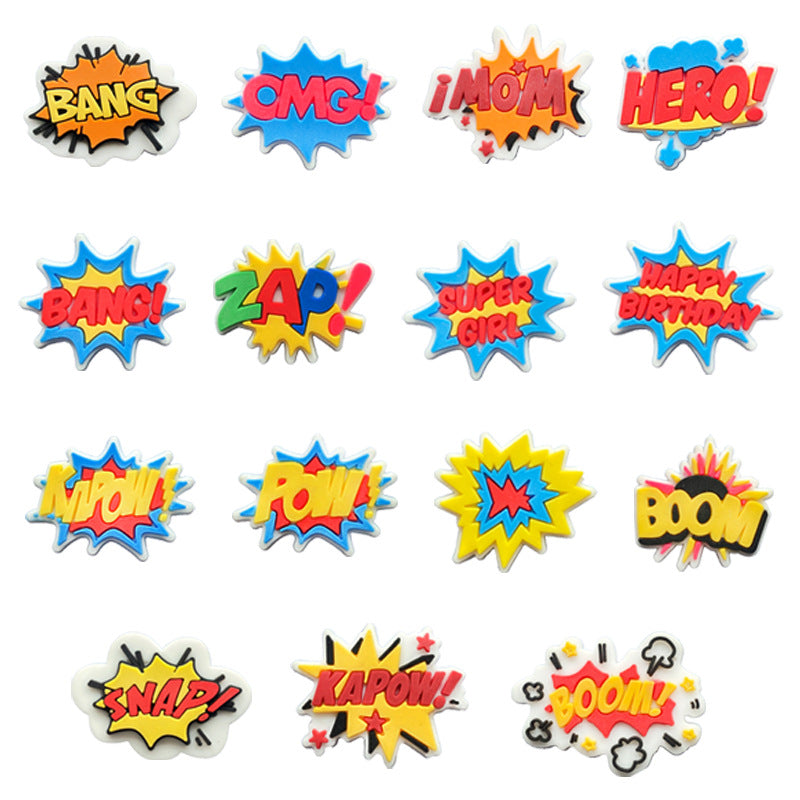 Wholesale 100PCS Cartoon DIY Silicone Shoe Buckle